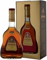 Коньяк "Армина" 3 Звезды, в подарочной коробке, 0.5 л