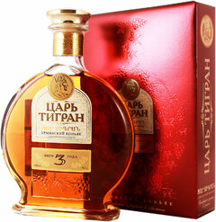 Коньяк "Царь Тигран" 3-летний, в подарочной коробке, 0.7 л