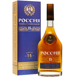 Коньяк "Россия" КС 15-летний, в подарочной коробке, 0.7 л