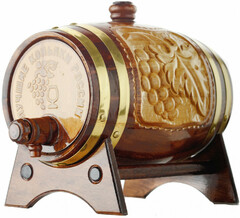 Коньяк "Лезгинка" КВ, бочонок, 1.5 л