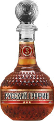 Коньяк "Русский Графин" 3 Звезды, 0.5 л
