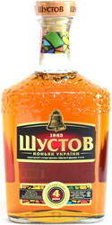 Коньяк "Шустов" 4 звезды, 0.5 л