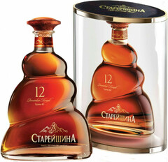 Коньяк "Старейшина" КС 12-летний, в тубусе, 0.5 л