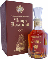 Коньяк ККЗ, "Петр Великий" ОС 25-летний, 0.7 л