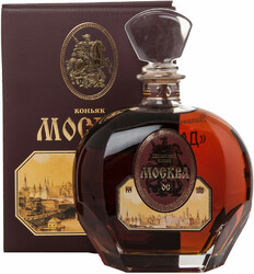 Коньяк "Москва" ОС, в подарочной коробке, 0.75 л