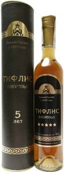 Коньяк "Тифлис" 5 Звезд, в тубе, 0.5 л