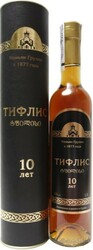 Коньяк "Тифлис" 10-летний, в тубе, 0.5 л