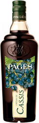Ликер "Pages" Creme de Cassis, 0.7 л