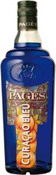Ликер "Pages" Curacao Bleu, 0.7 л