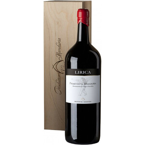 Вино Produttori di Manduria, "Lirica", Primitivo di Manduria DOP, 2019, wooden box, 5 л