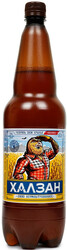 Пиво "Халзан" Нефильтрованное, в пластиковой бутылке, 1.35 л
