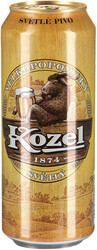 Пиво "Велкопоповицкий Козел" Светлое, в жестяной банке, 0.45 л