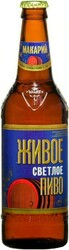 Пиво "Макарий" Живое Светлое, 0.5 л