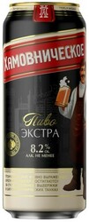 Пиво "Хамовническое" Экстра, в банке, 0.5 л