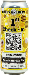 Пиво Chibis, "1st Check-In" Citra Edition, in can, 0.5 л