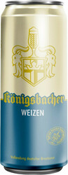 Пиво "Konigsbacher" Weizen, in can, 0.5 л