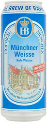 Пиво "Hofbrau" Munchner Weisse, in can, 0.5 л
