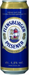 Пиво Flensburger, Pilsener, in can, 0.5 л