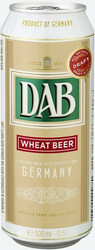 Пиво "DAB" Wheat Beer, in can, 0.5 л