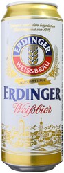 Пиво Erdinger, Weissbier, in can, 0.5 л