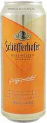 Пиво "Schofferhofer" Hefeweizen, in can, 0.5 л