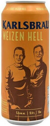 Пиво "Karlsbrau" Weizen, in can, 0.5 л