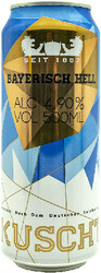Пиво "Kuschter" Bayerisch Hell, in can, 0.5 л
