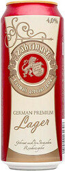 Пиво "Zahringer" Lager, in can, 0.5 л