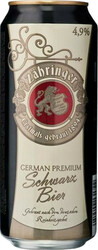 Пиво "Zahringer" Schwarzbier, in can, 0.5 л