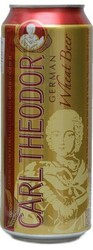 Пиво "Carl Theodor" Hefeweissbier Hell, in can, 0.5 л