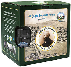 Пиво Ayinger, Kellerbier, 5 bottles & mug in box, 2.5 л