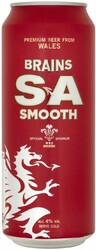 Пиво "Brains" SA Smooth (with nitrogen capsule), in can, 0.44 л