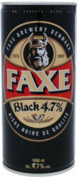 Пиво "Faxe" Black, in can, 1 л