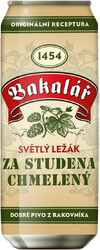 Пиво "Bakalar" Za Studena Chmeleny, in can, 0.5 л