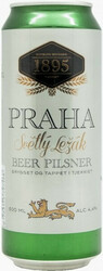 Пиво Nymburk, "Praha" Svetly Lezak, in can, 0.5 л