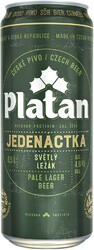 Пиво "Platan" Jedenactka, in can, 0.5 л