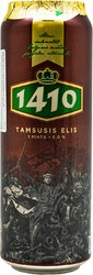 Пиво Volfas Engelman, "1410" Tamsusis Elis, in can, 568 мл