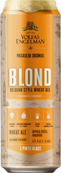 Пиво Volfas Engelman, Blond, in can, 568 мл
