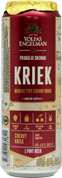 Пиво Volfas Engelman, Kriek, in can, 568 мл
