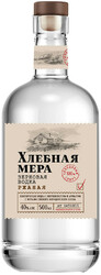 Водка "Хлебная Мера" Ржаная, 0.5 л