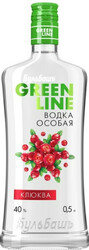 Водка "Бульбашъ Гринлайн" Клюква, 0.5 л