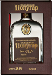 Водка "Polugar" Malt, gift box, 0.75 л