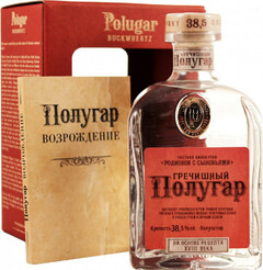 Водка "Polugar" Buckwheat, gift box, 0.75 л