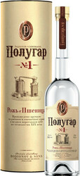 Водка "Polugar" №1, Rye & Wheat, in tube, 0.5 л