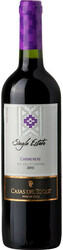 Вино Casas del Toqui, "Single Estate" Carmenere, Central Valley DO, 2019