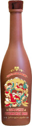Вино GRW, "Homemade Georgian Wine" Red Semi-Sweet, Clay Bottle, 0.7 л