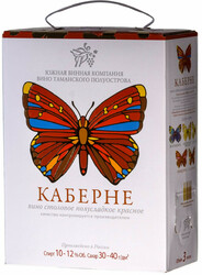 Вино ЮВК, Каберне Полусладкое, 3 л