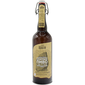 Пиво Афанасий, "Крафтовое" Светлое, 0.75 л