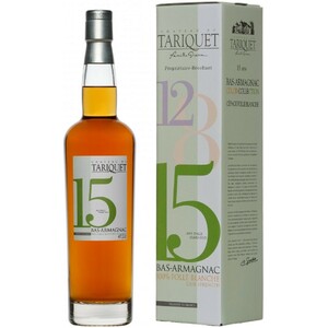 Арманьяк Chateau du Tariquet "Folle Blanche" 15 years, Bas-Armagnac AOC, gift box, 0.7 л