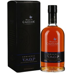 Арманьяк "Marquis de Caussade" V.S.О.P, Armagnac AOC, gift box, 0.7 л
